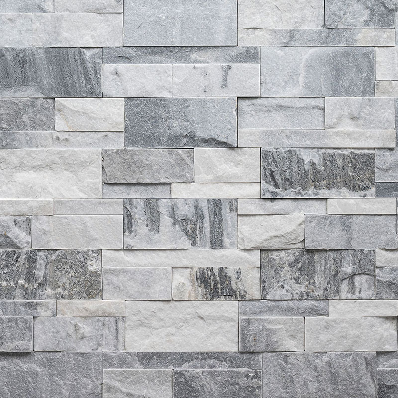 Rockmount Alaska Gray XL Marble Stacked Stone Ledger Panels