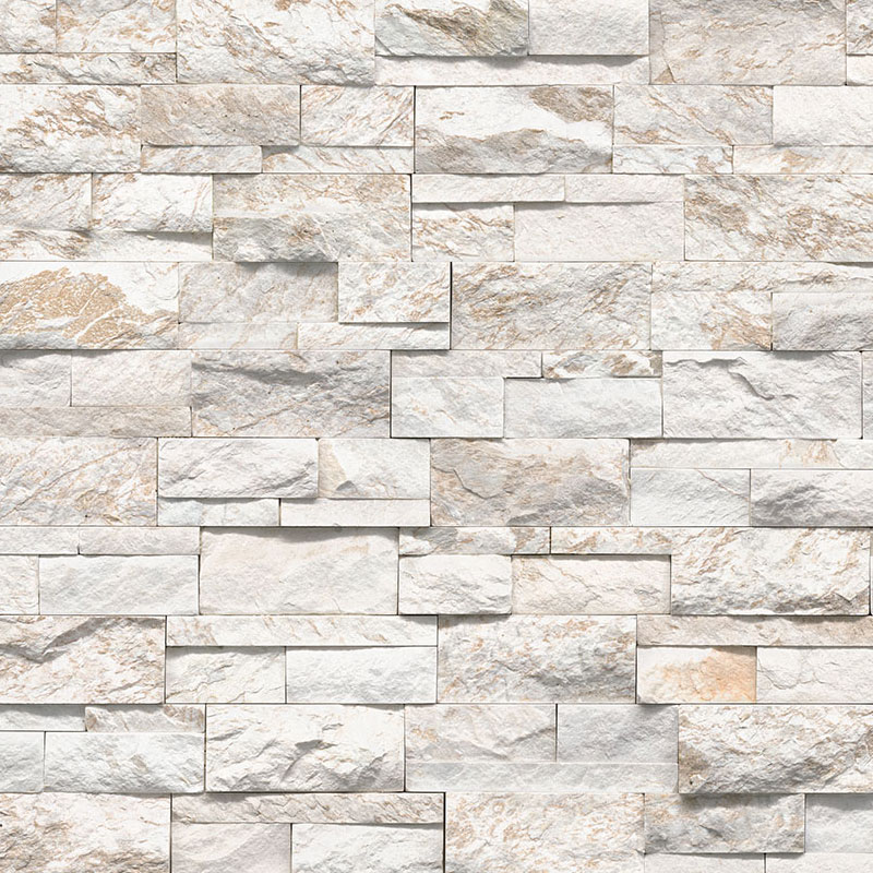 Royal White XL Quartzite Stacked Stone Ledger Panels - XL-Rockmount