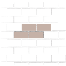 RUMBLED STORMPAVE 4X8 - RUNNING BOND PATTERN