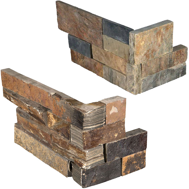 Rockmount Brown Slate Stacked Stone Ledger Panels