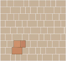 PERVIOUS OLDE TOWNE - RANDOM RUNNING BOND PATTERN