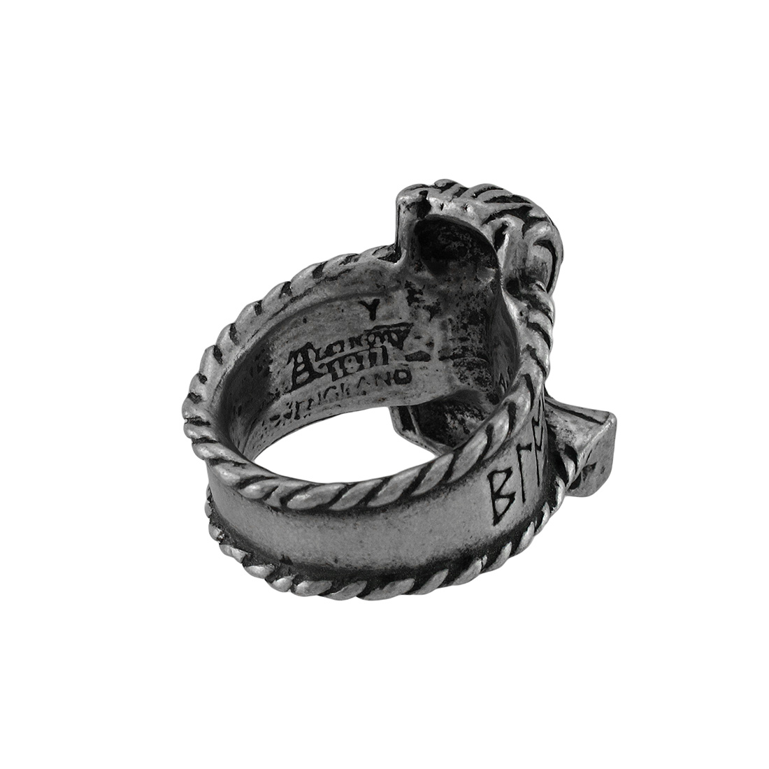 Zeckos Alchemy Thor's Rune Hammer Ring - Picture 3 of 7