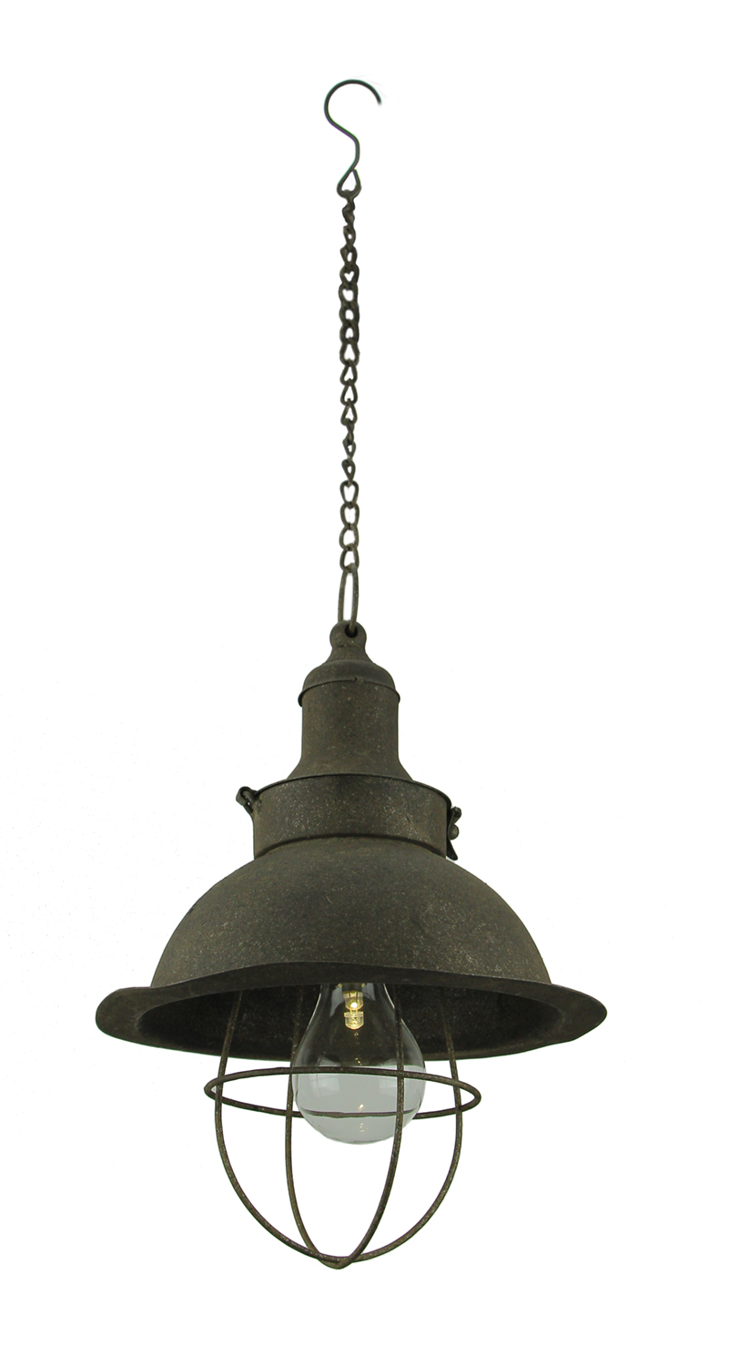 Antiqued Farmhouse Battery Operated Led Pendant Light Ebay