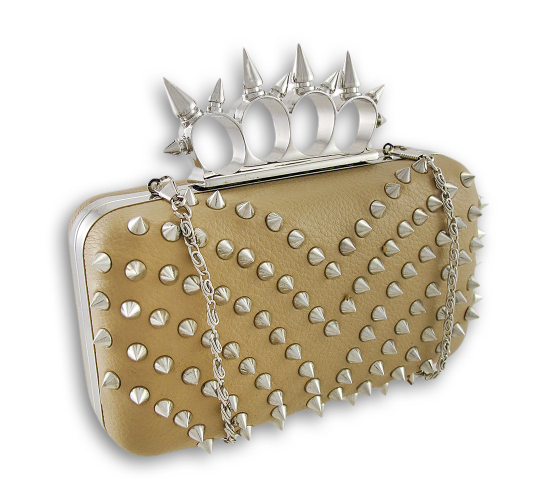 Spiked Knuckle Duster Clutch Purse eBay