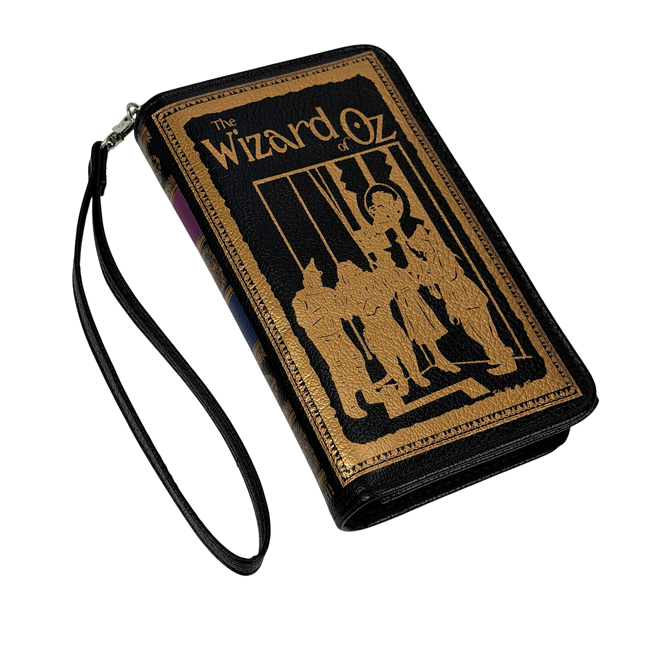 Womens Bifold Wallet Wizard of Oz Book Wristlet RFID Vinyl 7 X