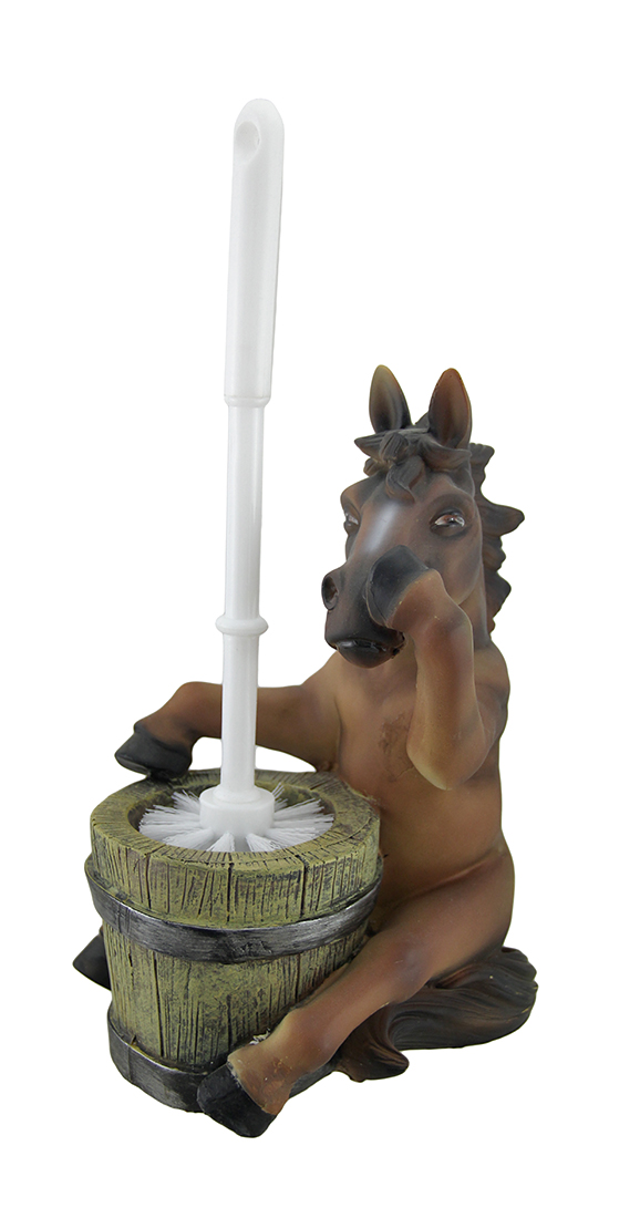 Zeckos Nose Holding Horse Helper Toilet Brush and Holder Set eBay