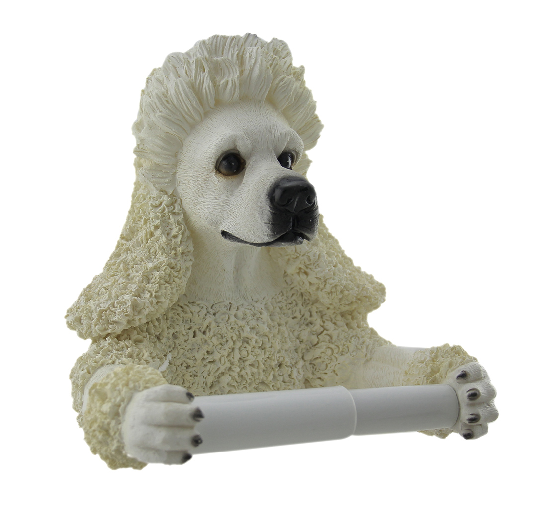 Zeckos Poodle Pal Hanging Single Roll Toilet Paper Holder 800028034168