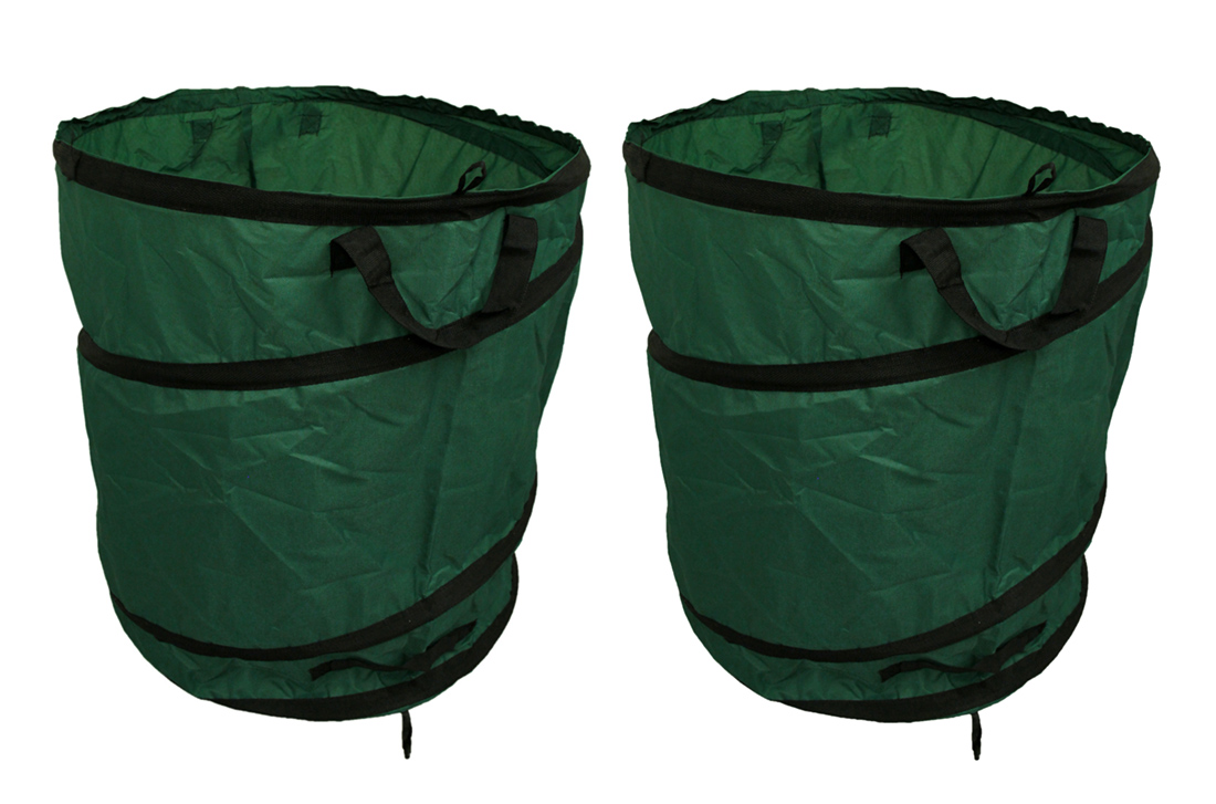 Zeckos Green 46 Gallon Heavy Duty Pop Up Garden Bag Set of 2 eBay