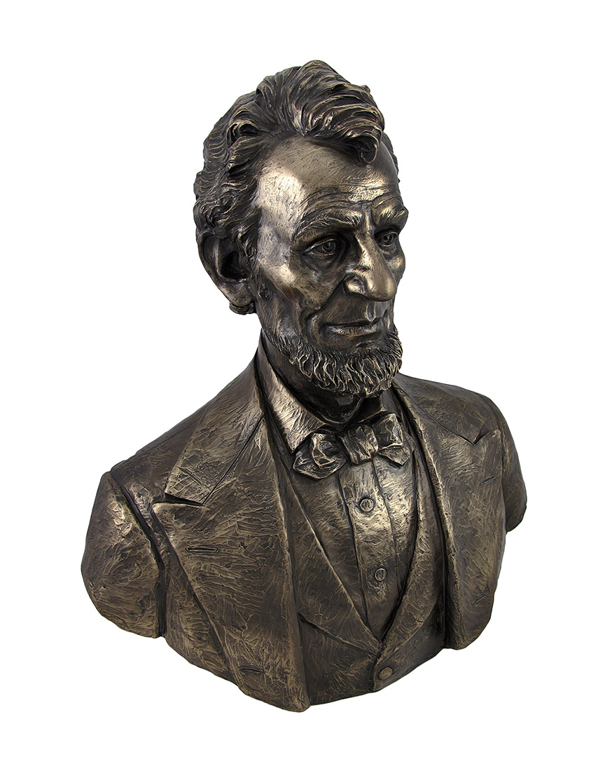 Bronzed Abraham Lincoln Bust Statue 20 In. eBay