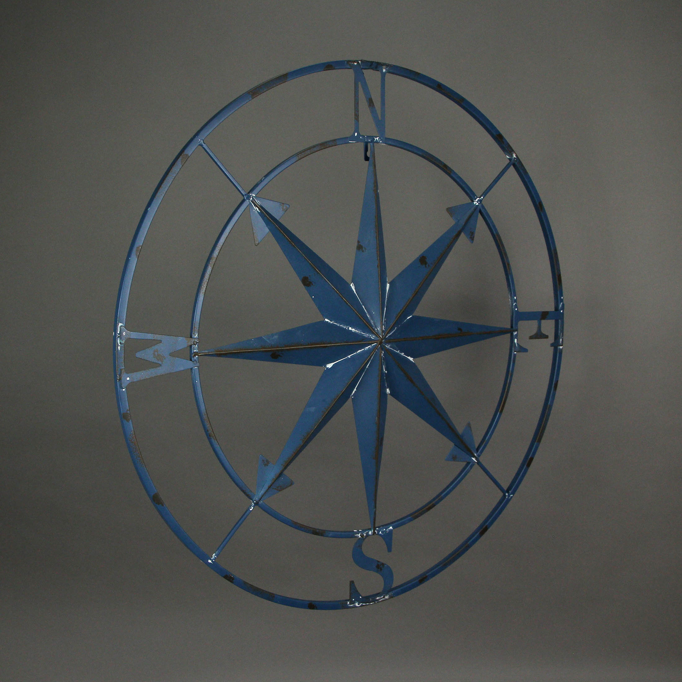 Zeckos Distressed Metal Indoor/Outdoor Compass Rose Wall Hanging 28 Inch eBay
