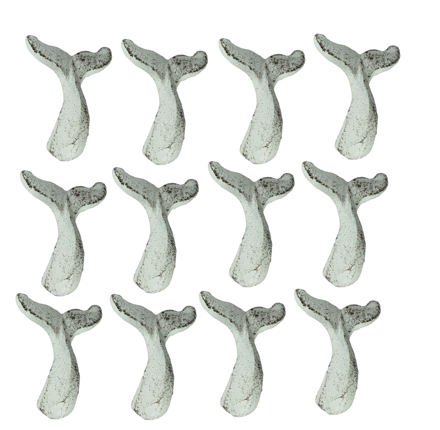 CAST IRON WHALE Tail Drawer Pulls Knobs Coastal Decor Handles