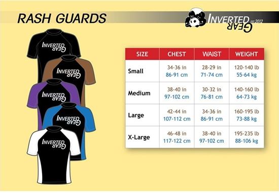 Inverted Gear Sizing Chart