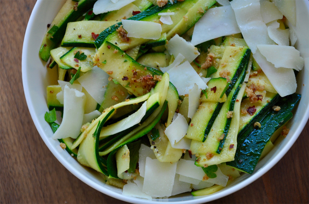 Cheesy Flat Zucchini Noodles ETown Fit