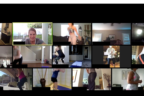 live online training class at Functional Fit Club via Zoom