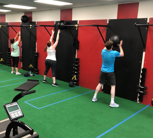 small group fitness class