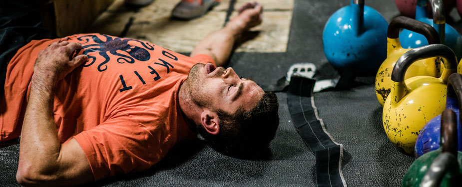 Man in HIIT class