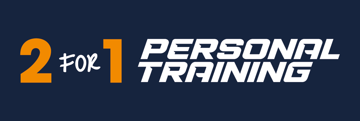 2 for 1 personal training banner