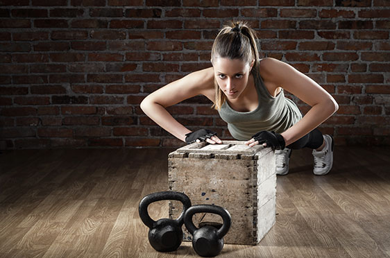 Box-pushups