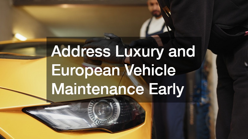 Address Luxury and European Vehicle Maintenance Early