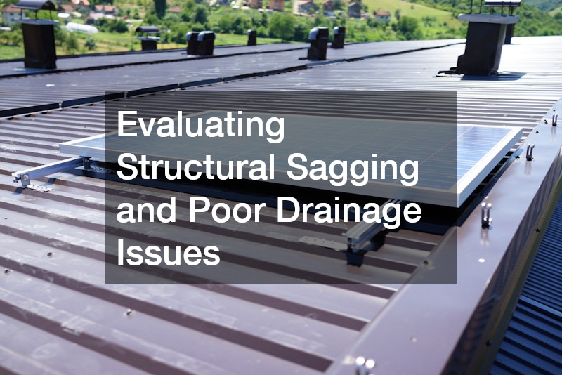 Evaluating Structural Sagging and Poor Drainage Issues