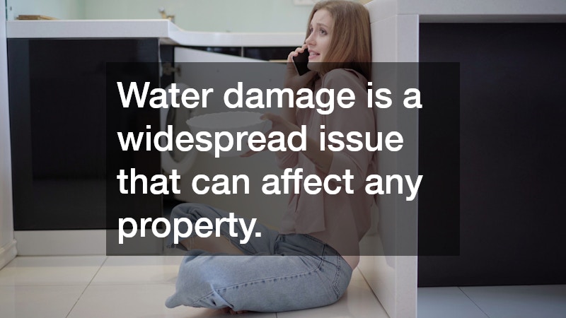 Water damage is a widespread issue that can affect any property.