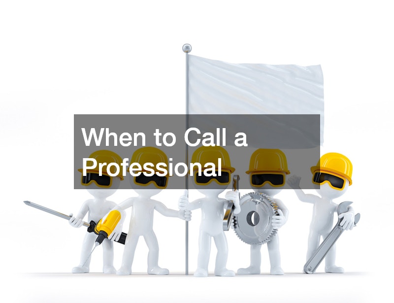 When to Call a Professional