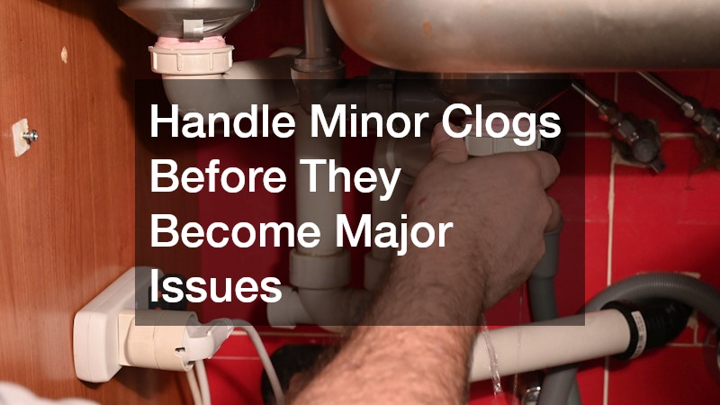 Handle Minor Clogs Before They Become Major Issues