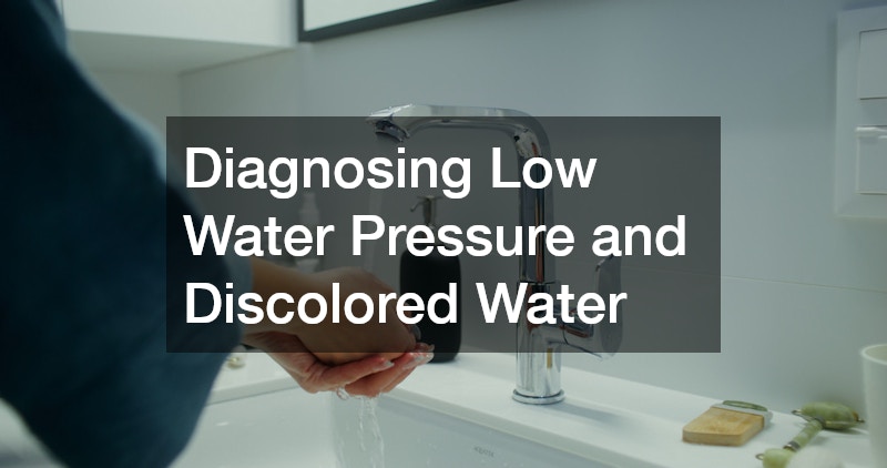 Diagnosing Low Water Pressure and Discolored Water