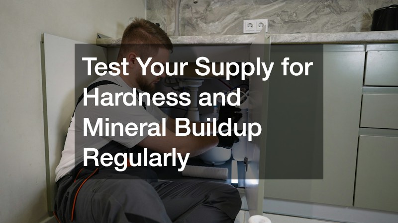 Test Your Supply for Hardness and Mineral Buildup Regularly