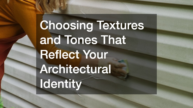 Choosing Textures and Tones That Reflect Your Architectural Identity