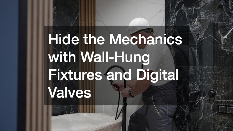 Hide the Mechanics with Wall-Hung Fixtures and Digital Valves