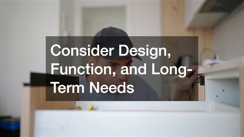 Consider Design, Function, and Long-Term Needs