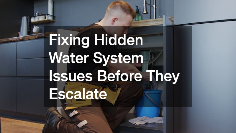 Fixing Hidden Water System Issues Before They Escalate