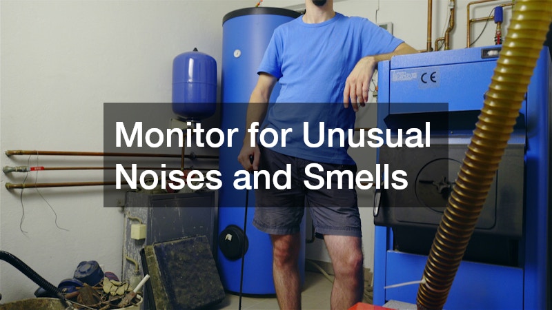 Monitor for Unusual Noises and Smells