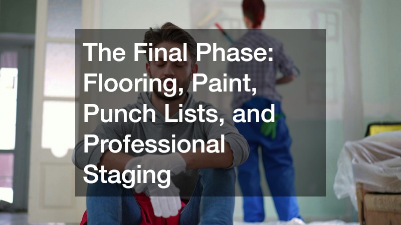 The Final Phase: Flooring, Paint, Punch Lists, and Professional Staging