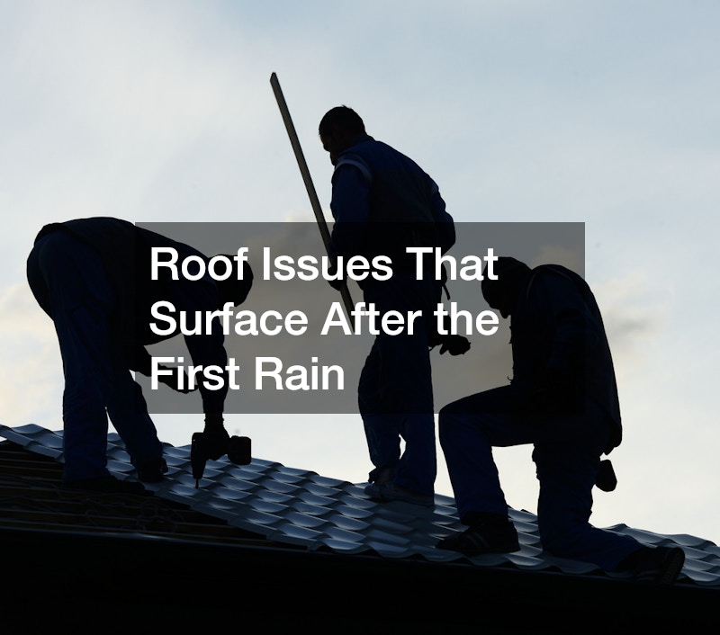 Roof Issues That Surface After the First Rain
