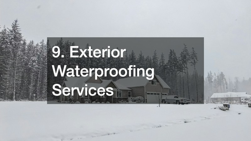 9. Exterior Waterproofing Services