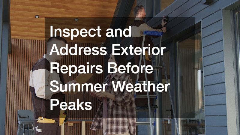 Inspect and Address Exterior Repairs Before Summer Weather Peaks