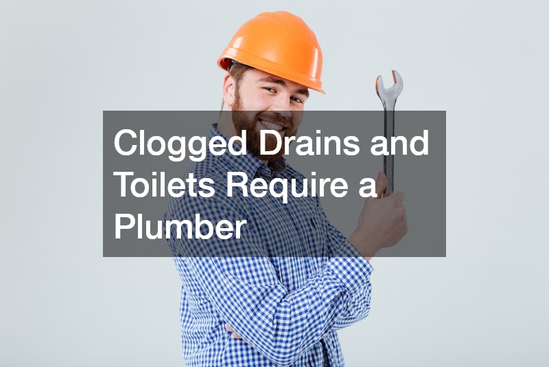 Clogged Drains and Toilets Require a Plumber