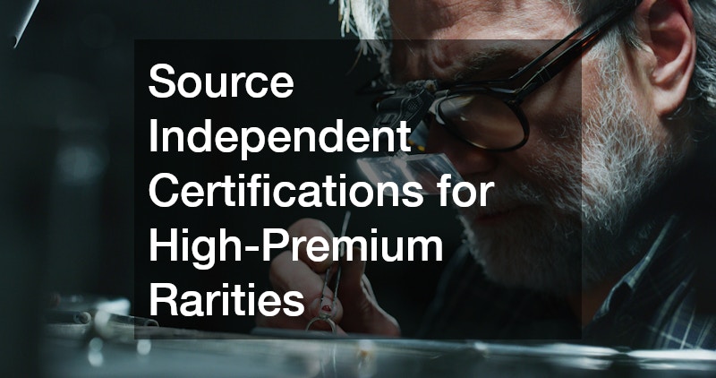 Source Independent Certifications for High-Premium Rarities