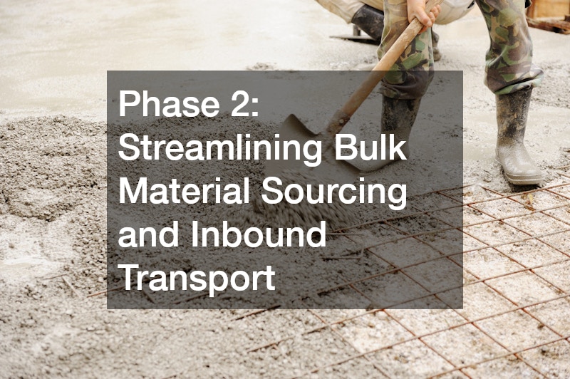 Phase 2: Streamlining Bulk Material Sourcing and Inbound Transport