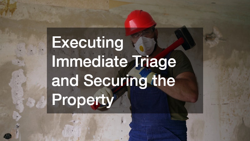 Executing Immediate Triage and Securing the Property