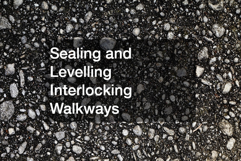 Sealing and Levelling Interlocking Walkways