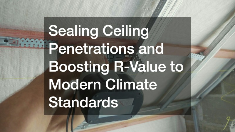 Sealing Ceiling Penetrations and Boosting R-Value to Modern Climate Standards