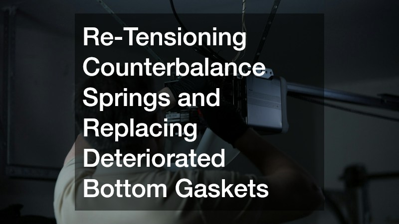 Re-Tensioning Counterbalance Springs and Replacing Deteriorated Bottom Gaskets