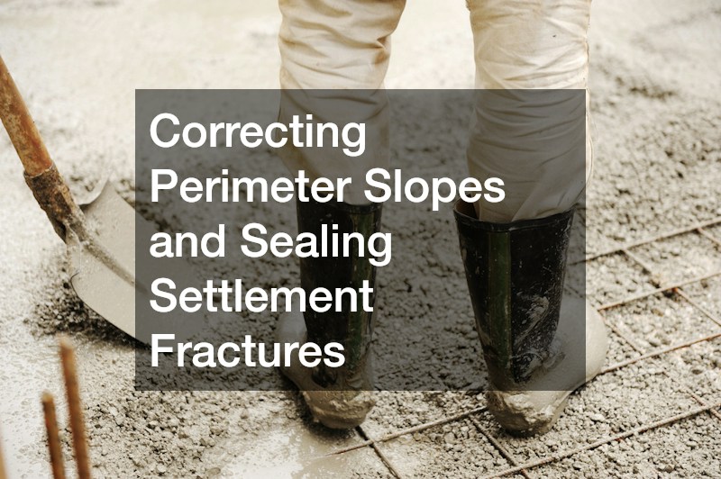 Correcting Perimeter Slopes and Sealing Settlement Fractures