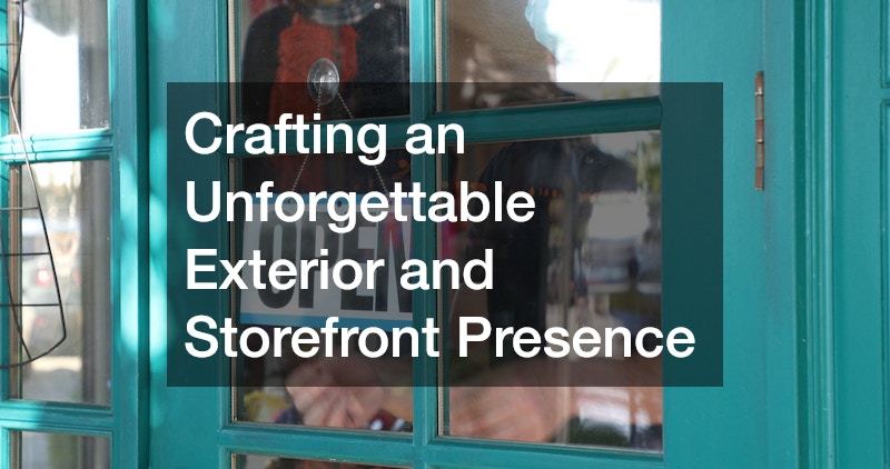 Crafting an Unforgettable Exterior and Storefront Presence
