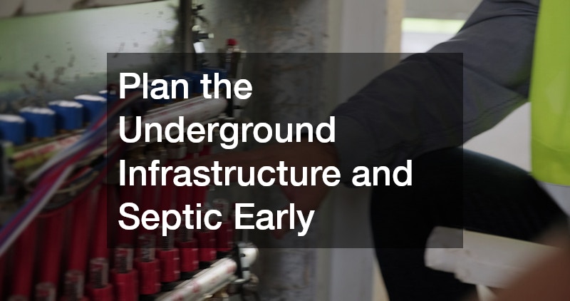 Plan the Underground Infrastructure and Septic Early