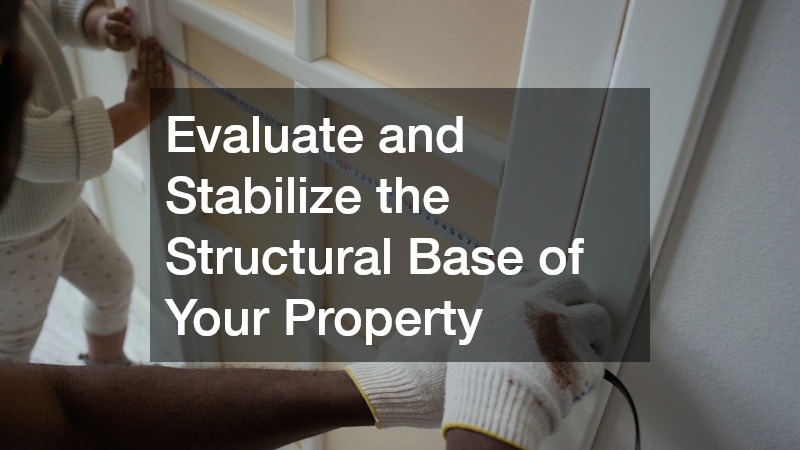 Evaluate and Stabilize the Structural Base of Your Property