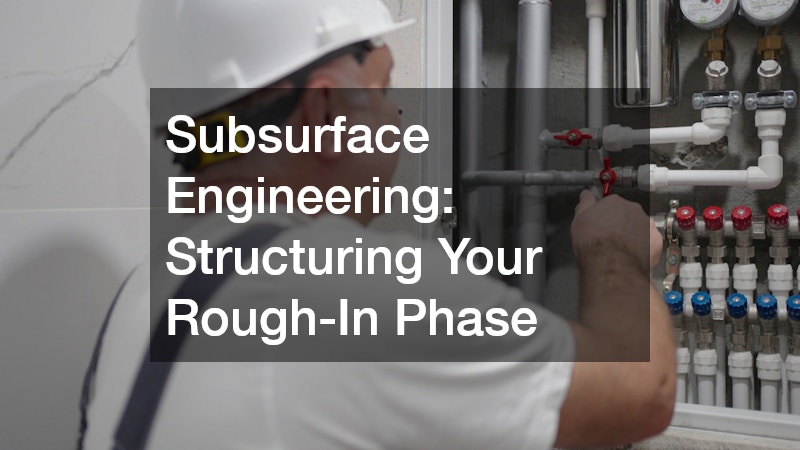 Subsurface Engineering: Structuring Your Rough-In Phase